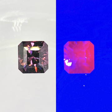 Шпинель 1.83 кар. УФ-свечение. "Squilliant". Сделано на Урале