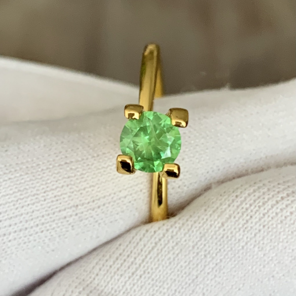 Уральский демантоид 0.61 кар. Тагил. Без нагрева