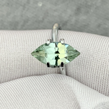 Турмалин  Teal 1.55 кар. Маркиза. Сделано на Урале